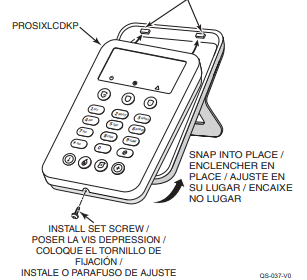 PROSIXLCDDM - Desktop Mount for ProSeries PROSIXLCDKP Wireless Keypads