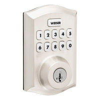 Weiser HC620 TRL Home Connect 620 Traditional Electronic Lock with Z-Wave 700, Satin Nickel