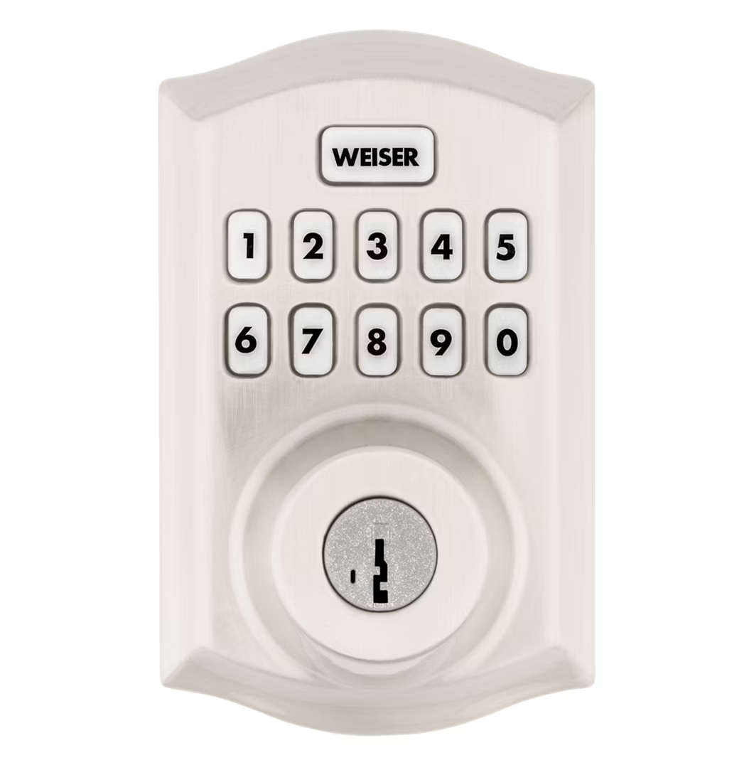 Weiser HC620 TRL Home Connect 620 Traditional Electronic Lock with Z-Wave 700, Satin Nickel