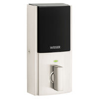 Weiser HC620 CNT Home Connect 620 Keypad Connected Smart Lock with Z-Wave 700 Chipset, Satin Nickel