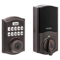 Weiser HC620 TRL Home Connect 620 Traditional Electronic Lock with Z-Wave 700, Venetian Bronze