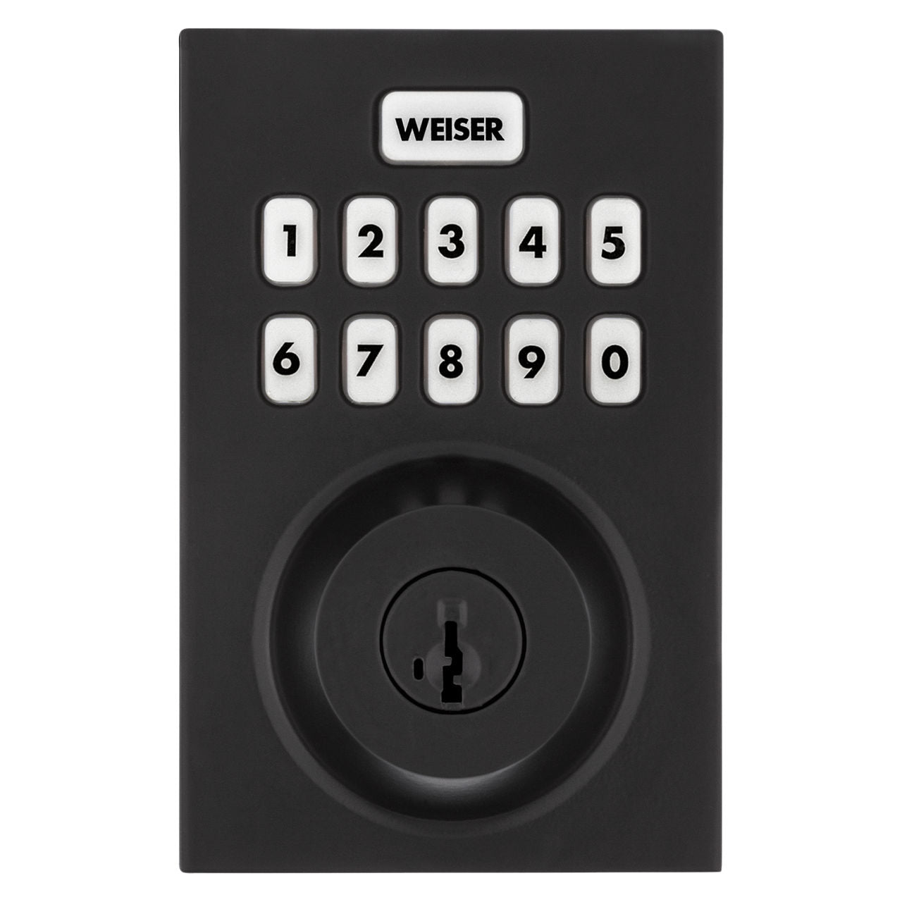 Weiser HC620 CNT Home Connect 620 Keypad Connected Smart Lock with Z-Wave 700 Chipset, Matte Black